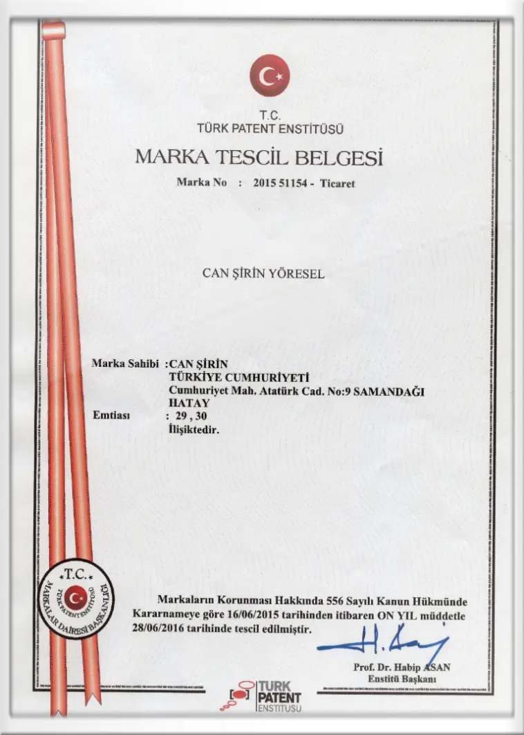 Marka Tescil Belgesi